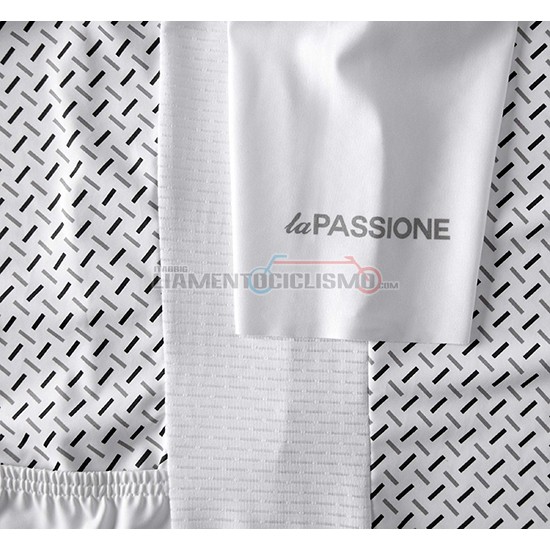 Abbigliamento Ciclismo La Passione Manica Corta 2019 Bianco